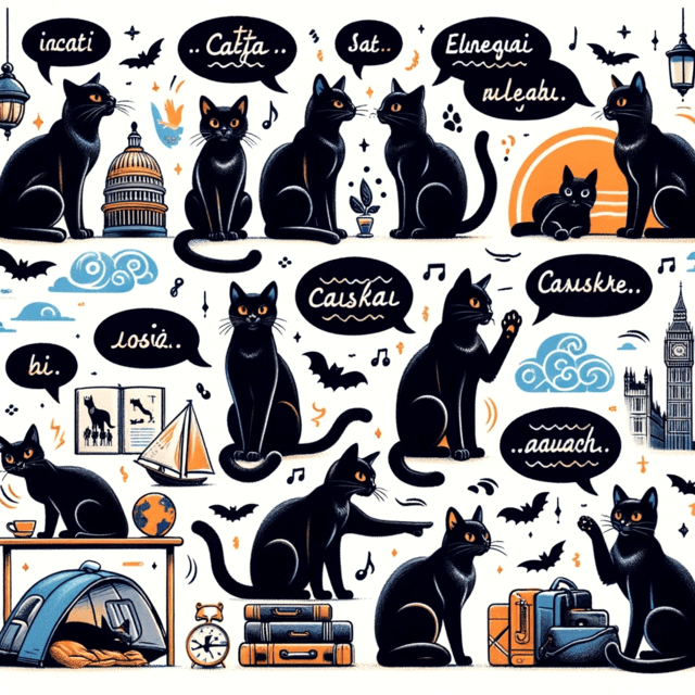 Black Cat Names Inspired by Languages