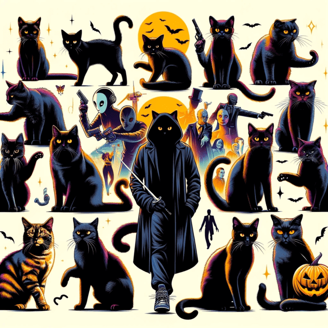 Black Cat Names Inspired by Pop Culture