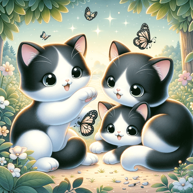 Cute Black and White Cats
