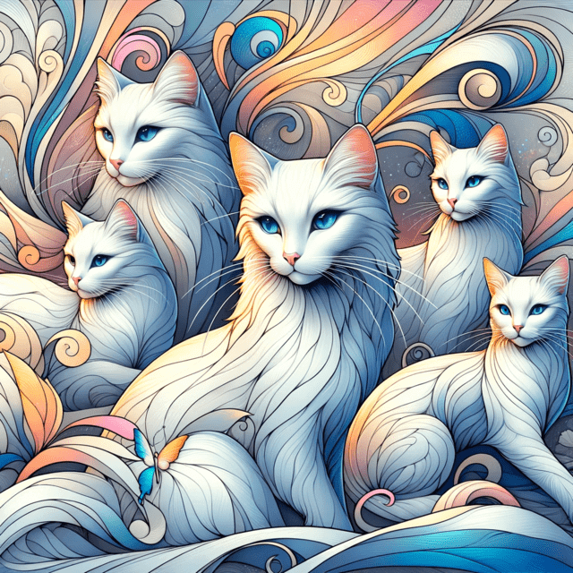 Illustration about Female White Cat Names