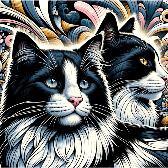 Male Black and White Cats