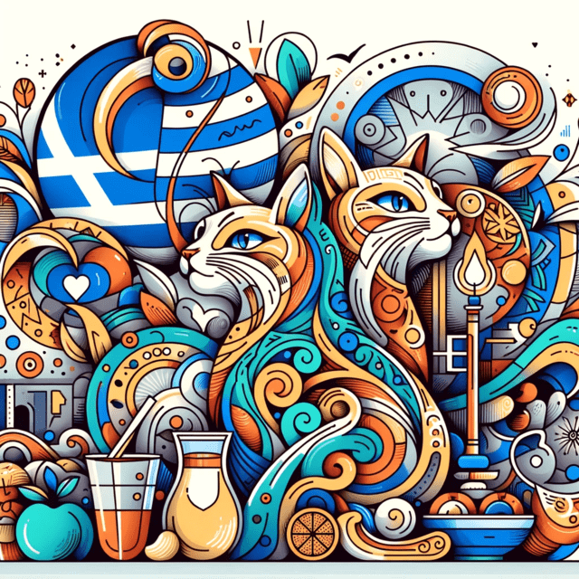 Greek Cat Names Inspired by Food and Drink