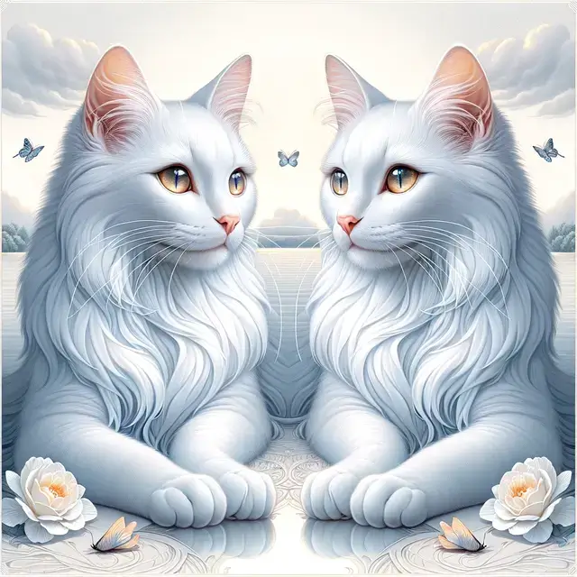 Twin White Cat Names